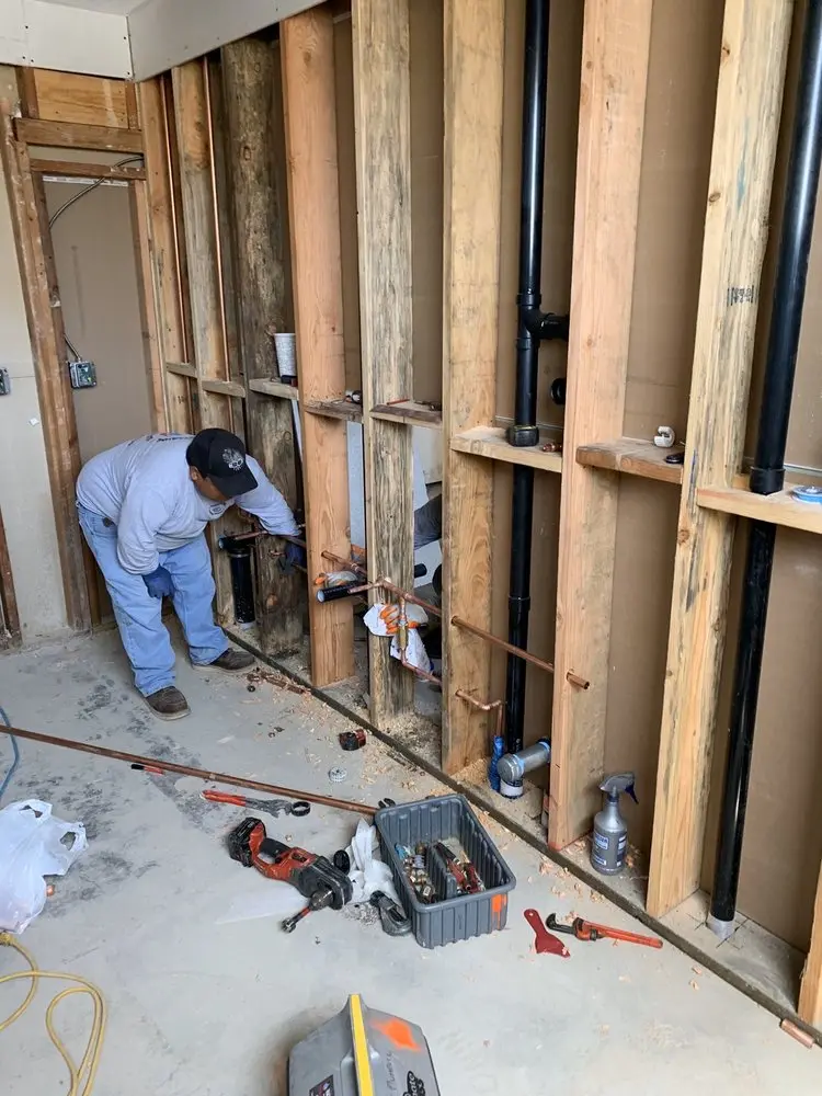 Commercial rough-in plumbing for Water Heater Replacement in Kings Mill